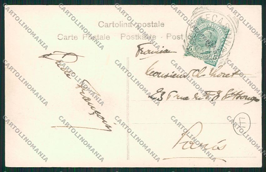 Frosinone Montecassino cartolina QK4279 – retro