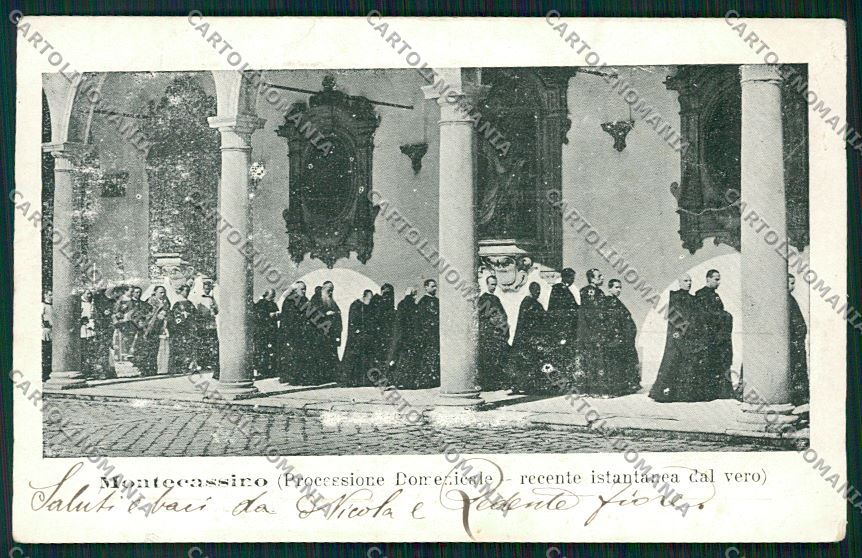 Frosinone Montecassino Processione cartolina QK4284 – fronte