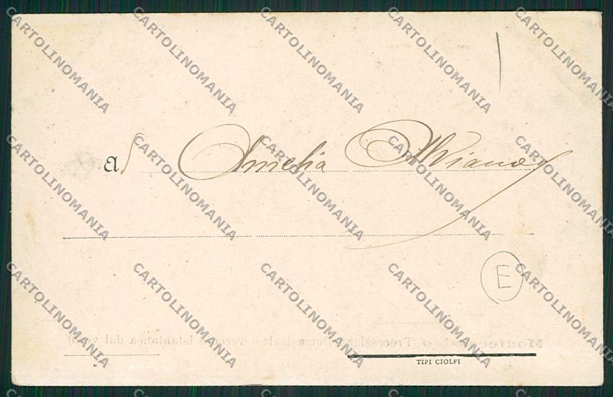 Frosinone Montecassino Processione cartolina QK4284 – retro