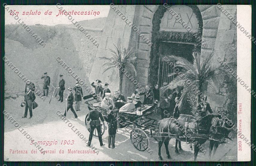 Frosinone Montecassino Alterocca 3369 Savoia cartolina QK4285 – fronte