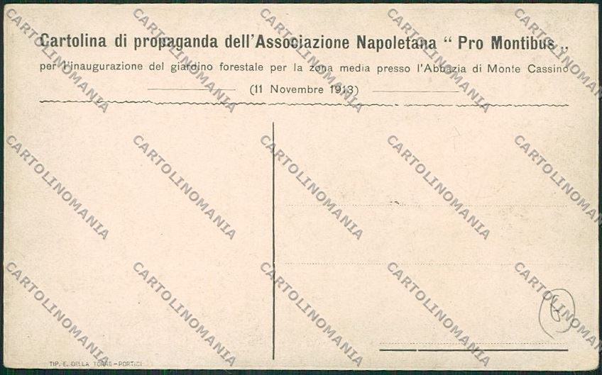 Frosinone Montecassino Napoli cartolina QK4289 – retro