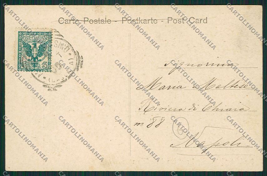 Frosinone Montecassino cartolina QK4291 – retro