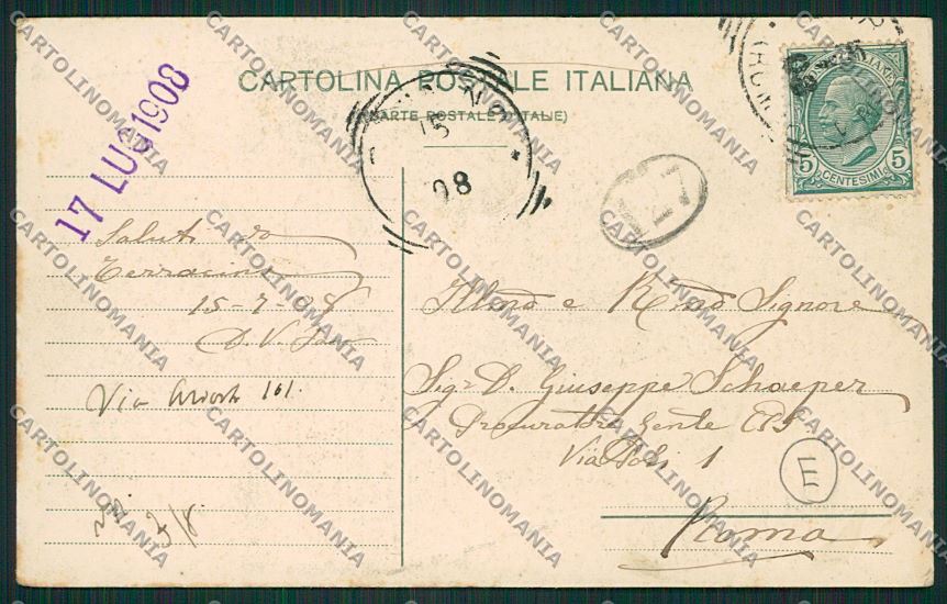 Latina Terracina cartolina QK4312 – retro
