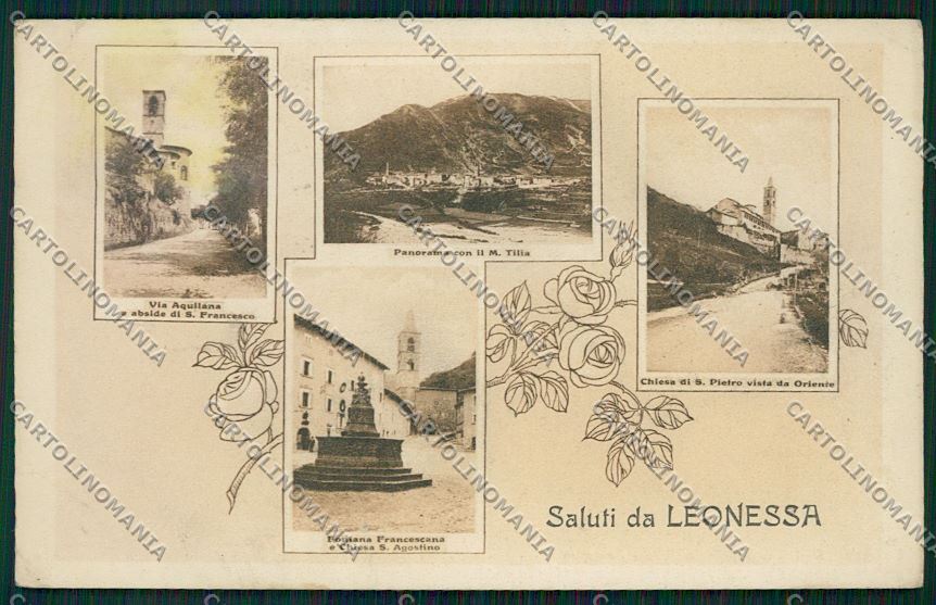 Rieti Città Saluti da MACCHIA PIEGHE cartolina QK4321 – fronte