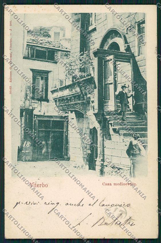 Viterbo Città TRACCE UMIDO cartolina QK4340 – fronte