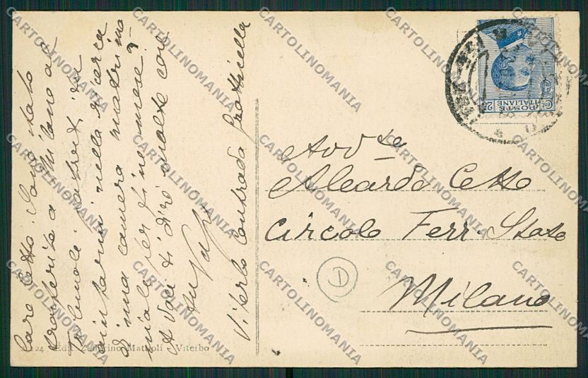 Viterbo Città cartolina QK4346 – retro