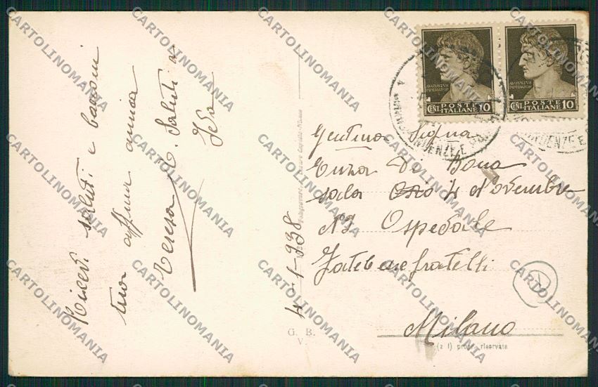 Viterbo Città cartolina QK4350 – retro
