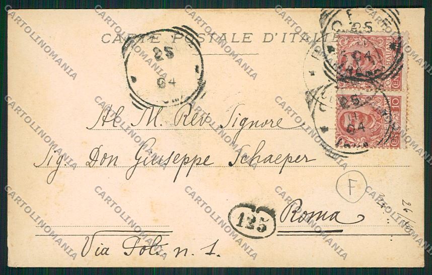 Viterbo Orte Alterocca 340 cartolina QK4391 – retro