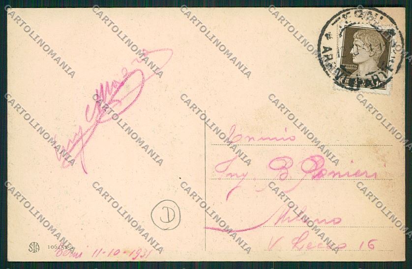 Terni Città cartolina QK4427 – retro