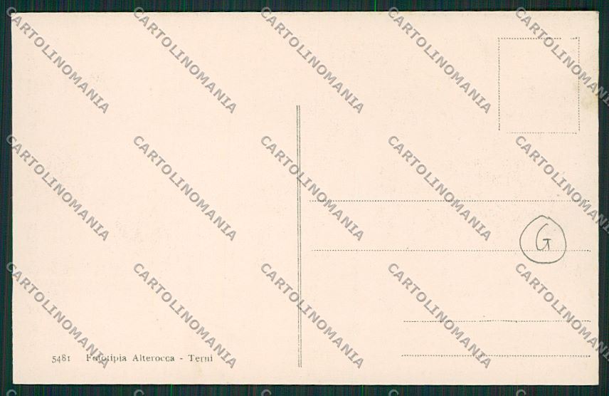 Terni Città Alterocca cartolina QK4465 – retro