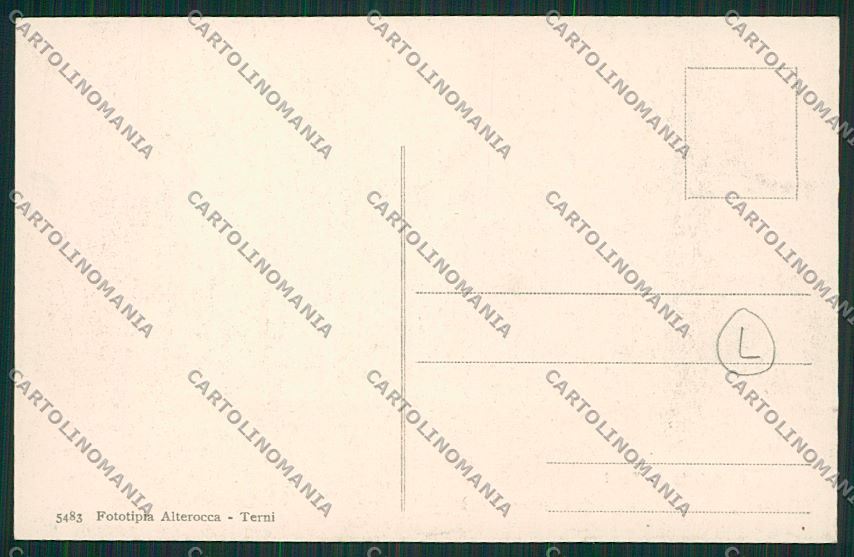 Terni Città Alterocca cartolina QK4473 – retro