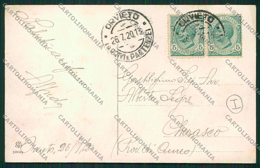 Terni Orvieto Mercato cartolina QK4527 – retro