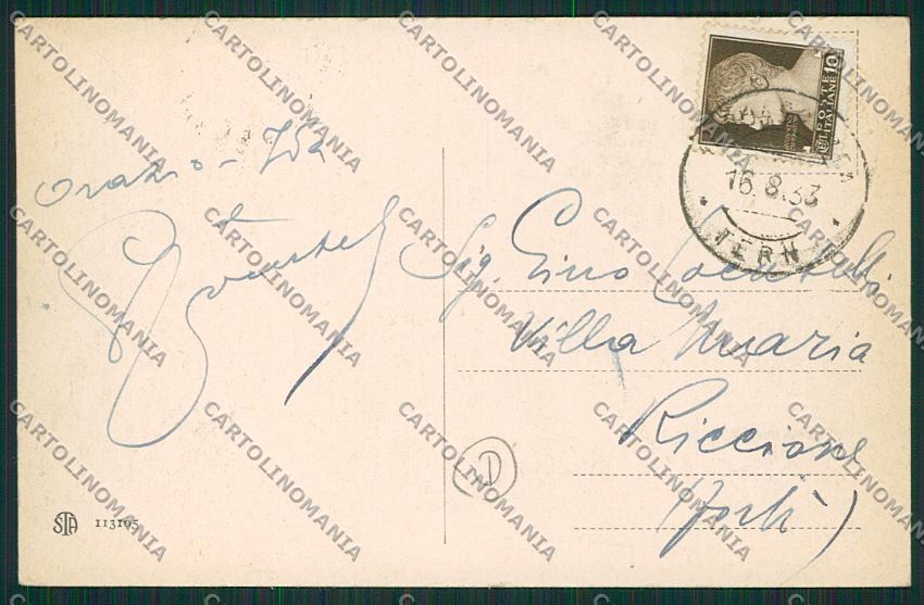 Terni Acquasparta cartolina QK4539 – retro