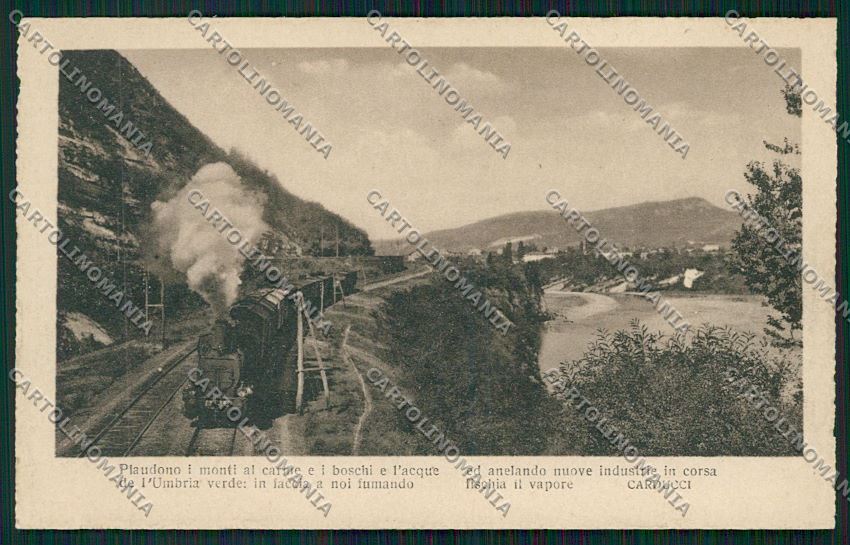 Terni Perugia ? Treno Carducci cartolina QK4541 – fronte