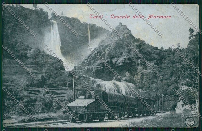 Terni Cascata Marmore Alterocca 5554 Treno cartolina QK4552 – fronte