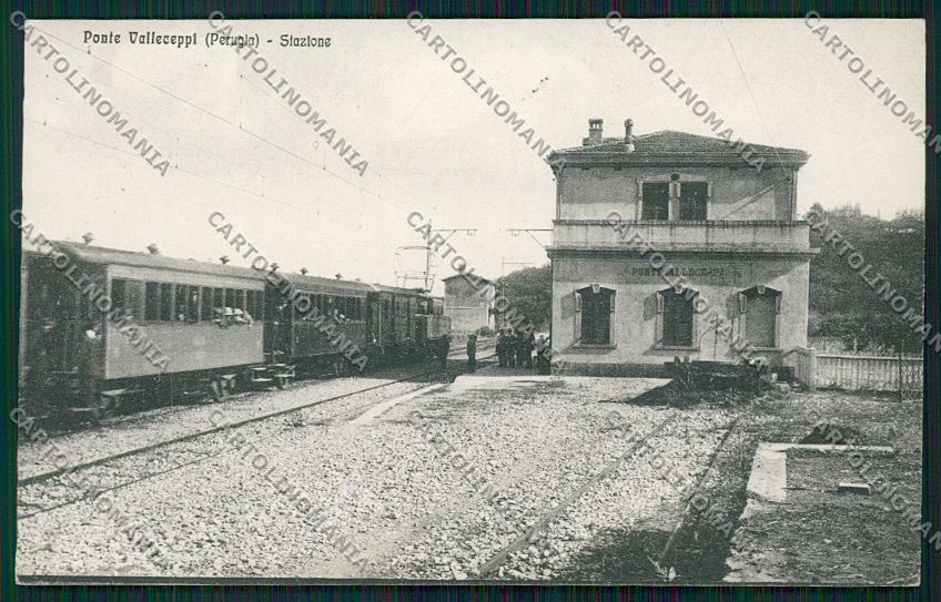Perugia Ponte Valleceppi Stazione Treno cartolina QK4554 – fronte