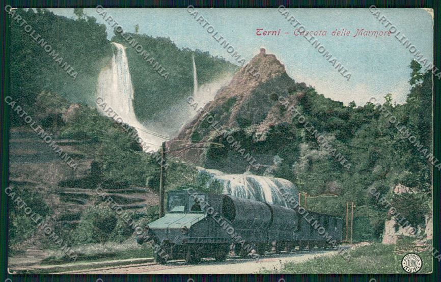 Terni Cascata Marmore Alterocca 5554 Treno cartolina QK4561 – fronte