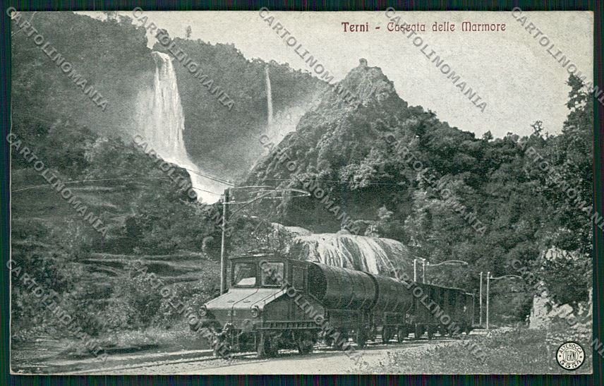 Terni Cascata Marmore Alterocca 5554 Treno cartolina QK4566 – fronte