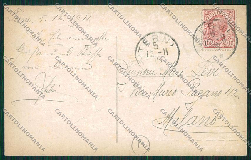 Terni Cascata Marmore Alterocca 5554 Treno cartolina QK4566 – retro