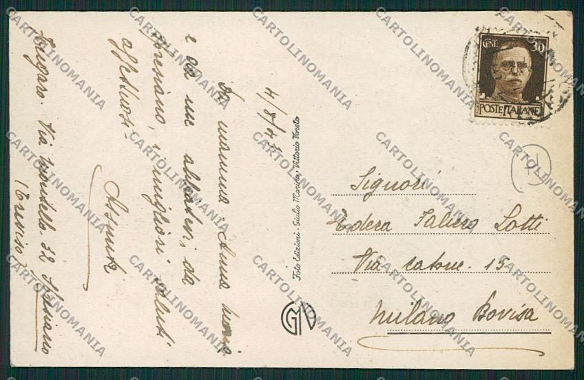 Treviso Spresiano cartolina QK4664 – retro