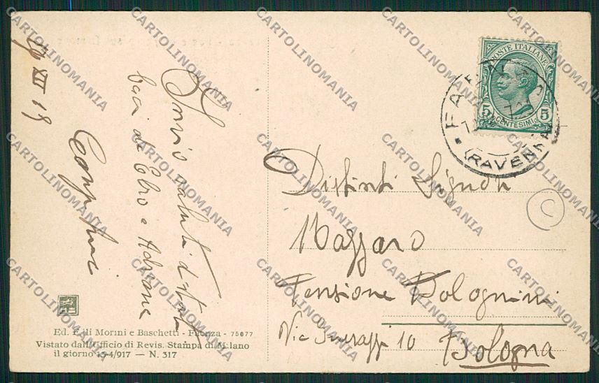 Ravenna Faenza cartolina QK4666 – retro