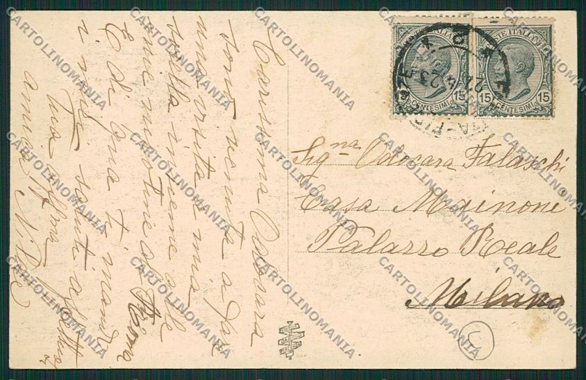 Ravenna Brisighella Fognano cartolina QK4667 – retro