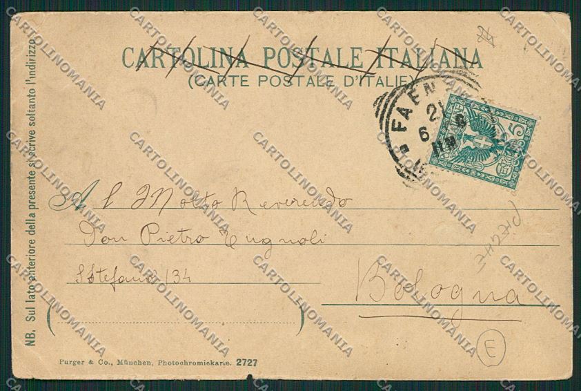 Ravenna Faenza PIEGHE cartolina QK4676 – retro