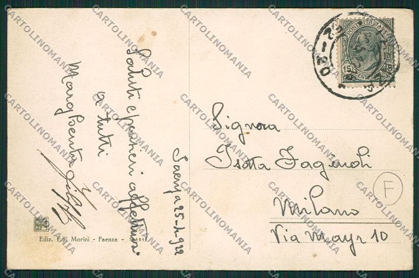 Ravenna Faenza cartolina QK4678 – retro