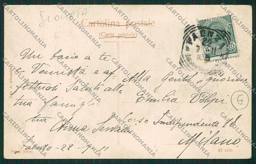 Ravenna Faenza SCOLLATA cartolina QK4683 – retro