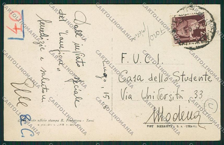 Ravenna Lugo FORO PIEGA cartolina QK4688 – retro