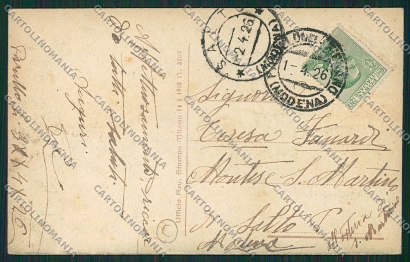 Modena Pavullo nel Frignano cartolina QK4710 – retro