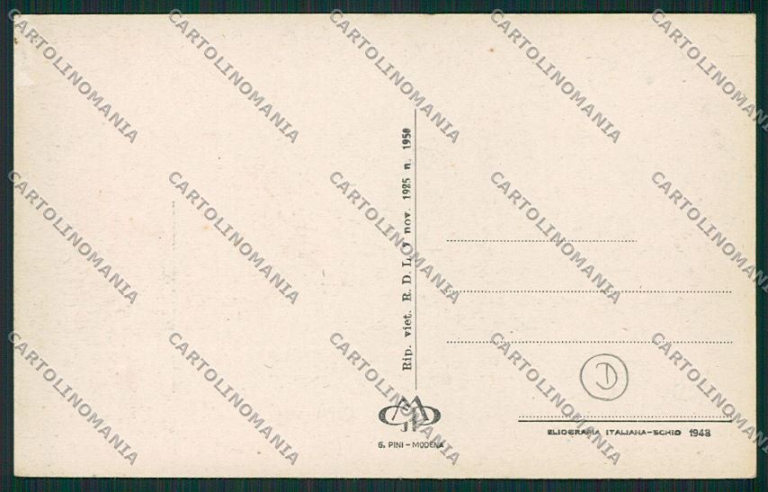 Modena San Felice Panaro cartolina QK4712 – retro