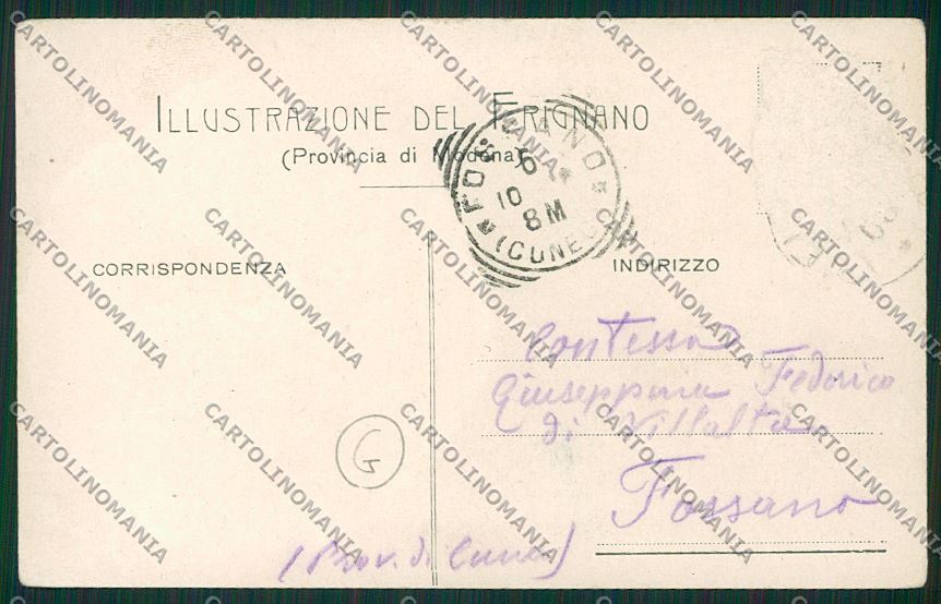 Modena Pavullo nel Frignano cartolina QK4725 – retro