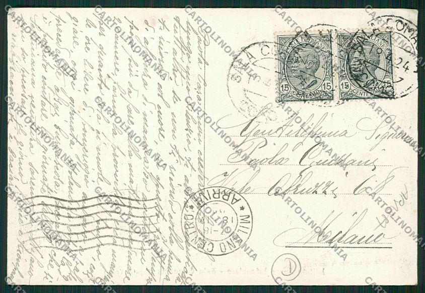 Como Sala Comacina ABRASA cartolina QK4739 – retro