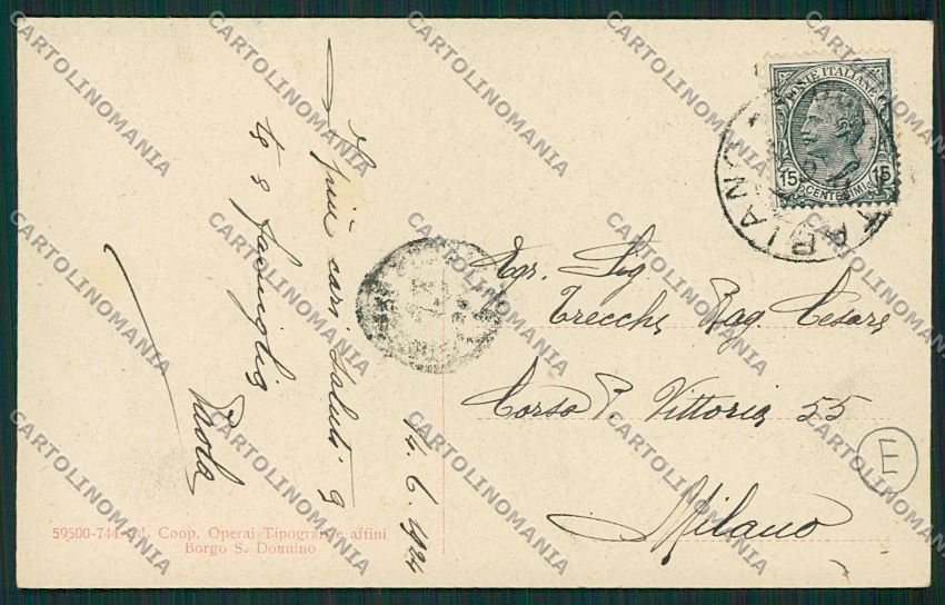 Parma Tabiano cartolina QK4741 – retro