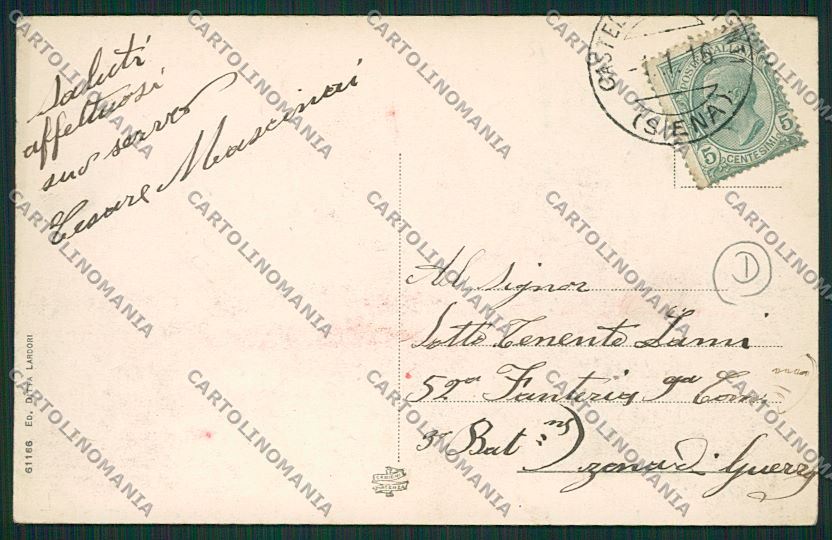 Siena Castellina in Chianti cartolina QK4758 – retro