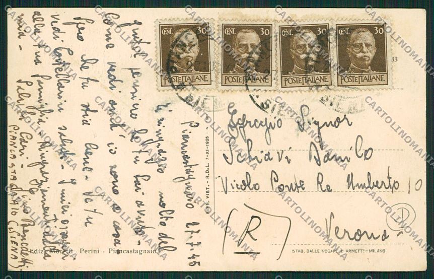 Siena Piancastagnaio cartolina QK4759 – retro