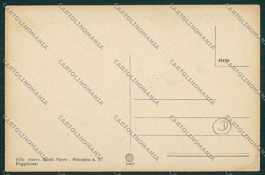 Siena Poggibonsi cartolina QK4768 – retro