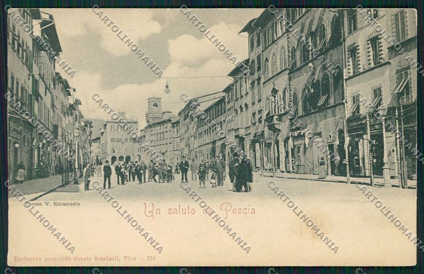 Pistoia Pescia STRAPPINI cartolina QK4771 – fronte