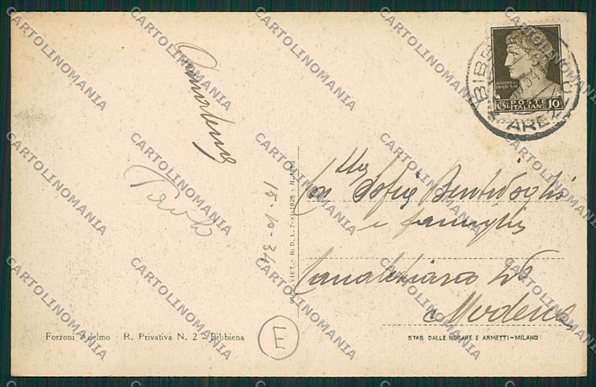 Arezzo Bibbiena cartolina QK4779 – retro