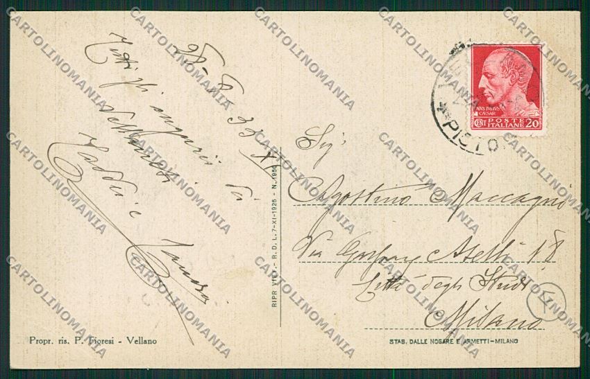 Pistoia Vellano Saluti da cartolina QK4792 – retro