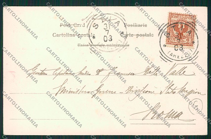 Arezzo Stia Militari Alterocca 1107 cartolina QK4806 – retro