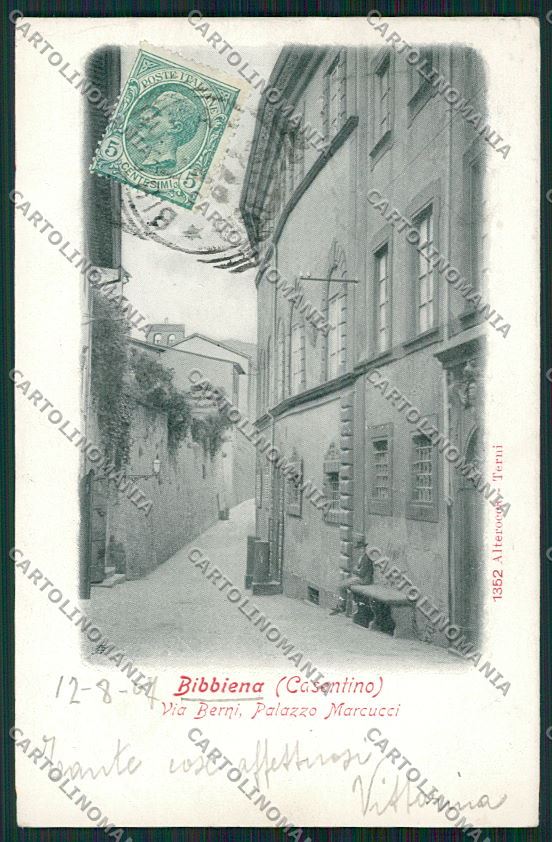 Arezzo Bibbiena Alterocca 1352 cartolina QK4809 – fronte