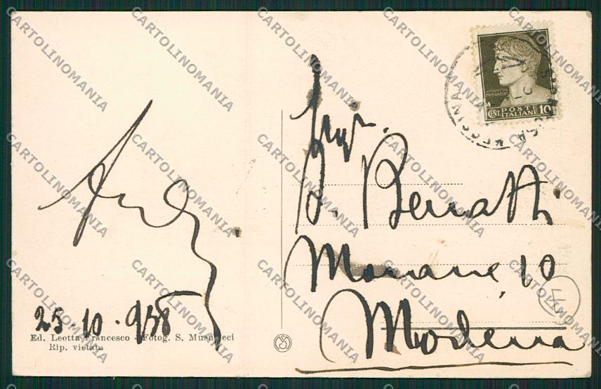 Catania Fiumefreddo cartolina QK4827 – retro