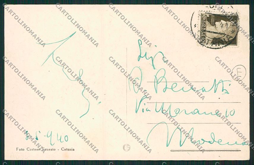 Catania Mascalucia Fascismo cartolina QK4830 – retro