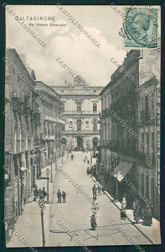 Catania Caltagirone cartolina QK4835 – fronte
