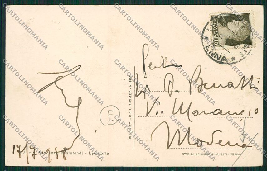 Enna Leonforte PIEGA cartolina QK4839 – retro
