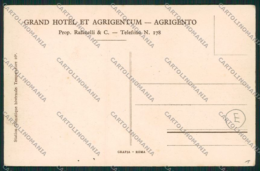 Agrigento Città cartolina QK4842 – retro
