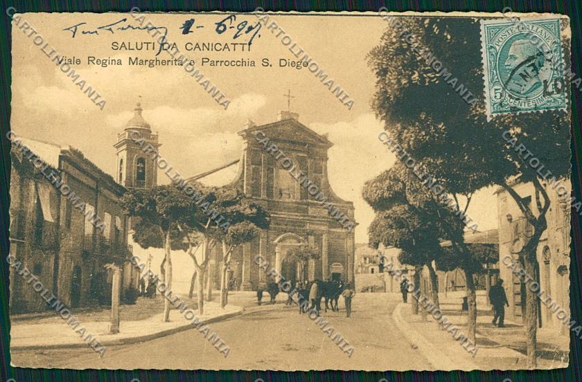 Agrigento Canicattì cartolina QK4850 – fronte