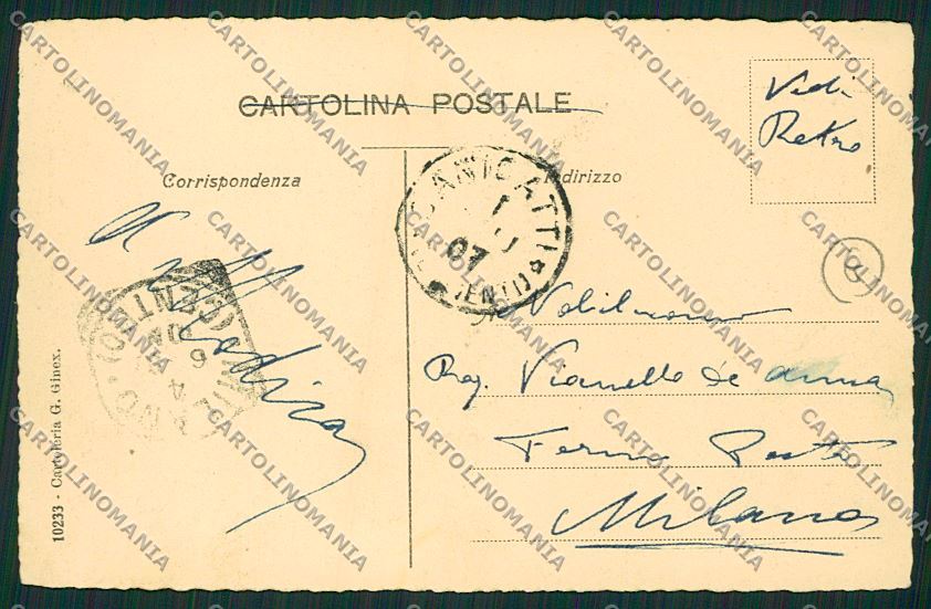 Agrigento Canicattì cartolina QK4850 – retro